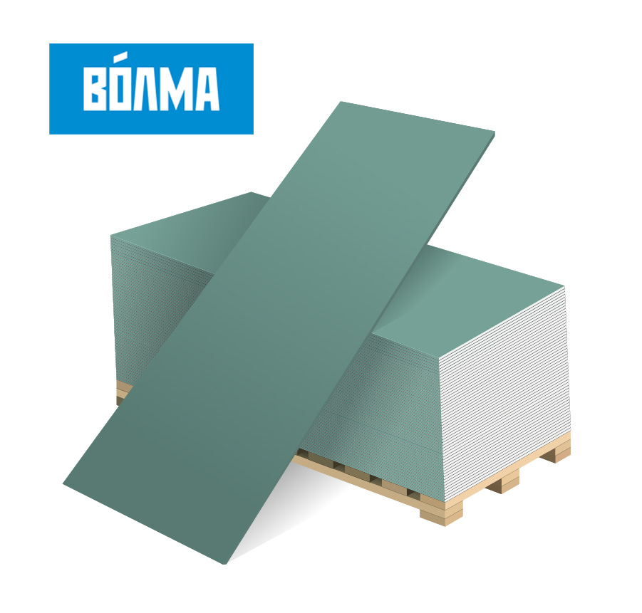 Изображение товара ГКЛВ 1200*2500* 9,5мм ВОЛМА (66шт/пал) в Миди Лтд