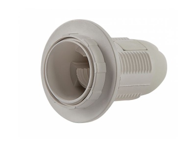 Патрон Е27-ППК пластиковый с прижимным кольцом (LLT/ASD) - фото в Миди Лтд Изображение товара Патрон Е27-ППК пластиковый с прижимным кольцом (LLT/ASD) в Миди Лтд