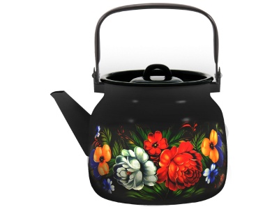Изображение товара Чайник эмаль черная 3,5л Татьяна С-2713П2/8Чр (4шт/уп) в Миди Лтд