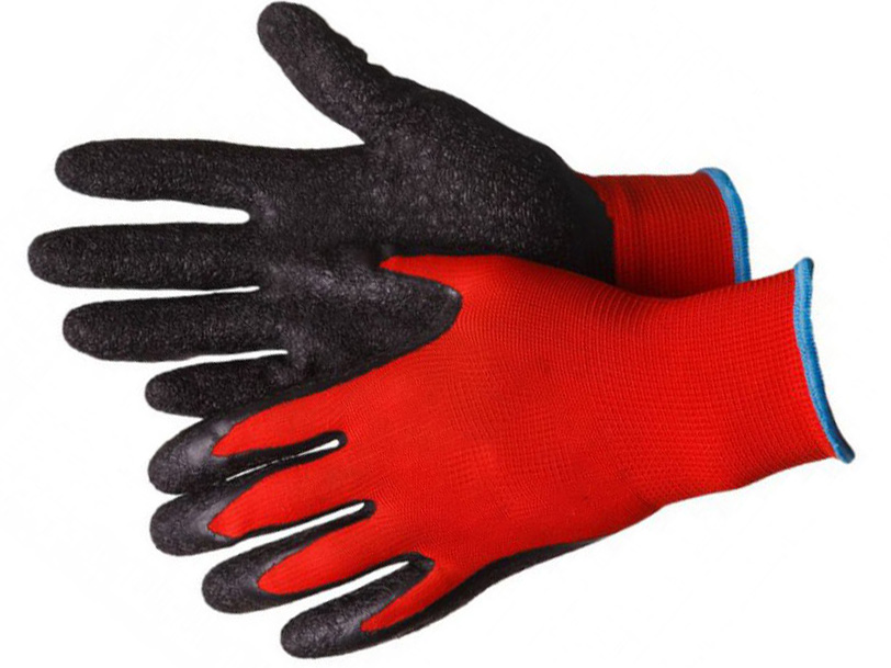 Перчатки нейлоновые Красные с вспененным латексным покрытием (720/меш, уп-12шт) - фото в Миди Лтд Изображение товара Перчатки нейлоновые Красные с вспененным латексным покрытием (720/меш, уп-12шт) в Миди Лтд