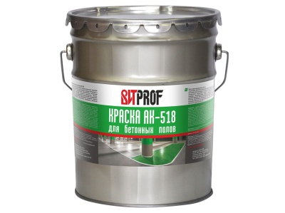 Изображение товара Краска для бетонных полов АК-518 ВИТ PROF коричневая 20кг (33шт/пал) в Миди Лтд