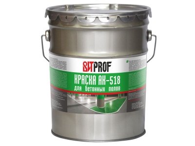 Изображение товара Краска для бетонных полов АК-518 ВИТ PROF коричневая 20кг (33шт/пал) в Миди Лтд