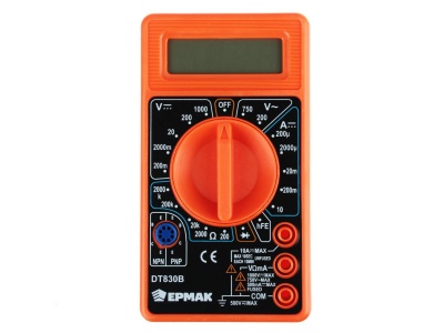 Мультиметр цифровой Ермак DT-830B (100шт/кор) - фото в Миди Лтд Изображение товара Мультиметр цифровой Ермак DT-830B (100шт/кор) в Миди Лтд