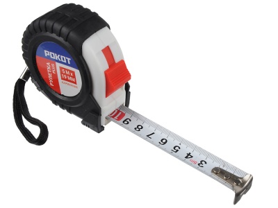 Рулетка  5м*19мм РОКОТ карманная PLUS (12шт/уп) - фото в Миди Лтд Изображение товара Рулетка  5м*19мм РОКОТ карманная PLUS (12шт/уп) в Миди Лтд