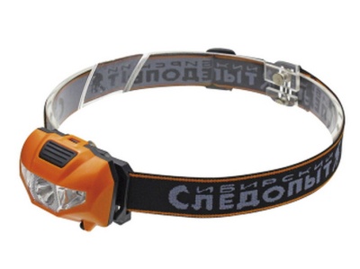 Фонарь налобный 64х45х31мм "Сибирский Следопыт" Кварк, 1 СОВ+ 2 LED, 3*AAA - фото в Миди Лтд Изображение товара Фонарь налобный 64х45х31мм "Сибирский Следопыт" Кварк, 1 СОВ+ 2 LED, 3*AAA в Миди Лтд