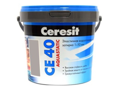 Изображение товара Затирка Ceresit СЕ40/1 серый эластичная 1кг в Миди Лтд