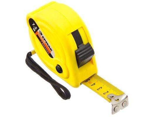 Рулетка  7,5м*25мм ЕРМАК 3 фиксатора          ХХ - фото в Миди Лтд Изображение товара Рулетка  7,5м*25мм ЕРМАК 3 фиксатора          ХХ в Миди Лтд