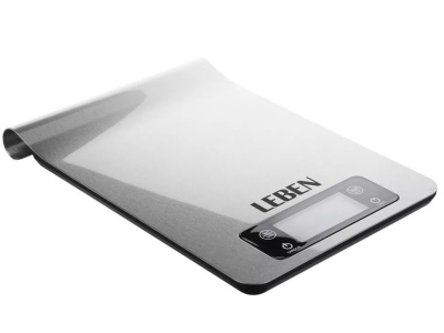 Весы кухонные электронные LEBEN нагрузка до 5кг металл на рейлинге (24шт/кор) - фото в Миди Лтд Изображение товара Весы кухонные электронные LEBEN нагрузка до 5кг металл на рейлинге (24шт/кор) в Миди Лтд