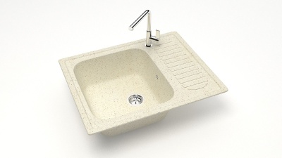 Мойка матовая Карельский Камень Arlin 15/Q2 (635*490мм) бежевая - фото в Миди Лтд Изображение товара Мойка матовая Карельский Камень Arlin 15/Q2 (635*490мм) бежевая в Миди Лтд