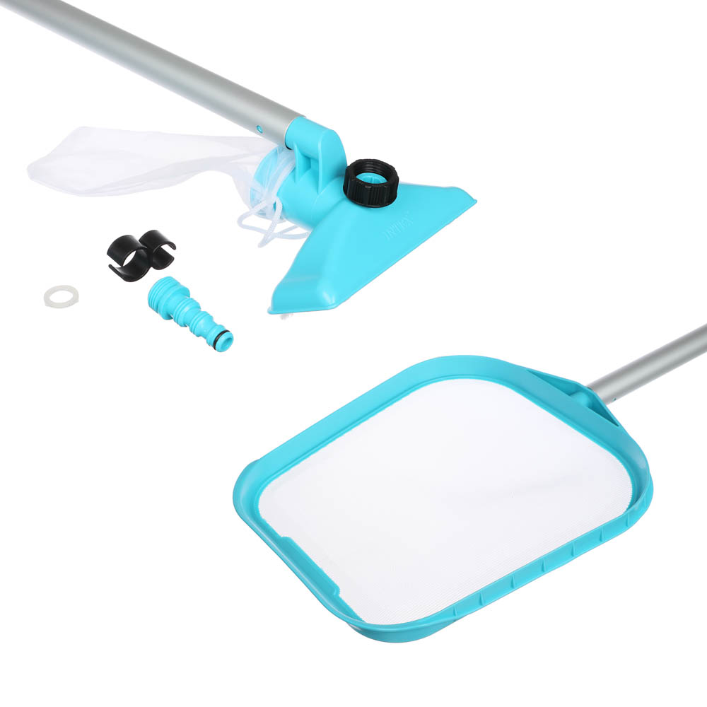 Комплект для чистки бассейна с выдвижной ручкой INTEX 28002 (4шт/кор) - фото в Миди Лтд Изображение товара Комплект для чистки бассейна с выдвижной ручкой INTEX 28002 (4шт/кор) в Миди Лтд