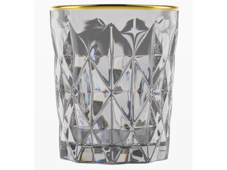 Стакан 265мл 6шт Золотая кайма (4шт/уп) - фото в Миди Лтд Изображение товара Стакан 265мл 6шт Золотая кайма (4шт/уп) в Миди Лтд