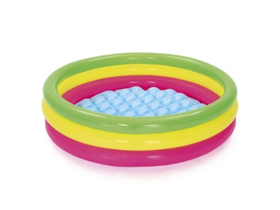 Бассейн надувной круглый с надувным дном BESTWAY Summer Set 102*25см 51104 - фото в Миди Лтд Изображение товара Бассейн надувной круглый с надувным дном BESTWAY Summer Set 102*25см 51104 в Миди Лтд