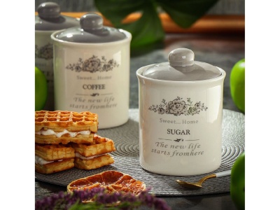 Банка для сыпучих продуктов доломит 0,55л с крышкой Daniks Сахар Классик (36шт/уп) - фото в Миди Лтд Изображение товара Банка для сыпучих продуктов доломит 0,55л с крышкой Daniks Сахар Классик (36шт/уп) в Миди Лтд