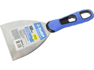 Изображение товара Шпатель ЗУБР Профессионал нерж профилированное полотно 100мм двухкомпонентная ручка в Миди Лтд