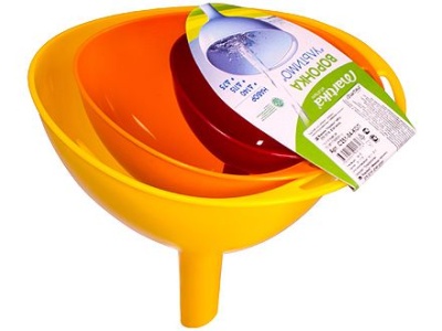 Набор воронок УЛЬТИМО d75,115,140мм колор (13шт/уп) - фото в Миди Лтд Изображение товара Набор воронок УЛЬТИМО d75,115,140мм колор (13шт/уп) в Миди Лтд