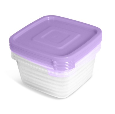 Набор контейнеров УНИКО для продуктов (СВЧ) квадратные 3шт 0,45л (22шт/уп) - фото в Миди Лтд Изображение товара Набор контейнеров УНИКО для продуктов (СВЧ) квадратные 3шт 0,45л (22шт/уп) в Миди Лтд