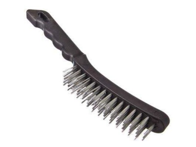Изображение товара Щетка металлическая ЕРМАК с пластиковой ручкой 6-х рядная (120шт/кор) в Миди Лтд