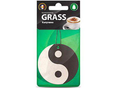 Изображение товара Ароматизатор картонный GRASS Инь Ян капучино (50шт/уп) в Миди Лтд