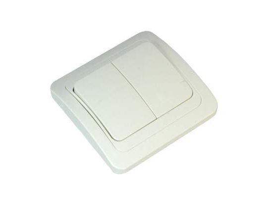 Изображение товара Выключатель 2кл.  БЕЛЫЙ  (FORZA Классика)  ХХ в Миди Лтд