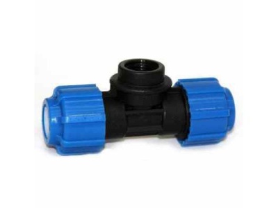 Тройник ПНД 20*3/4 ВР*20 ИТАЛ (180шт/уп) - фото в Миди Лтд Изображение товара Тройник ПНД 20*3/4 ВР*20 ИТАЛ (180шт/уп) в Миди Лтд