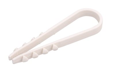 Изображение товара Дюбель-хомут  5х10мм нейлон белый (100шт/уп) в Миди Лтд