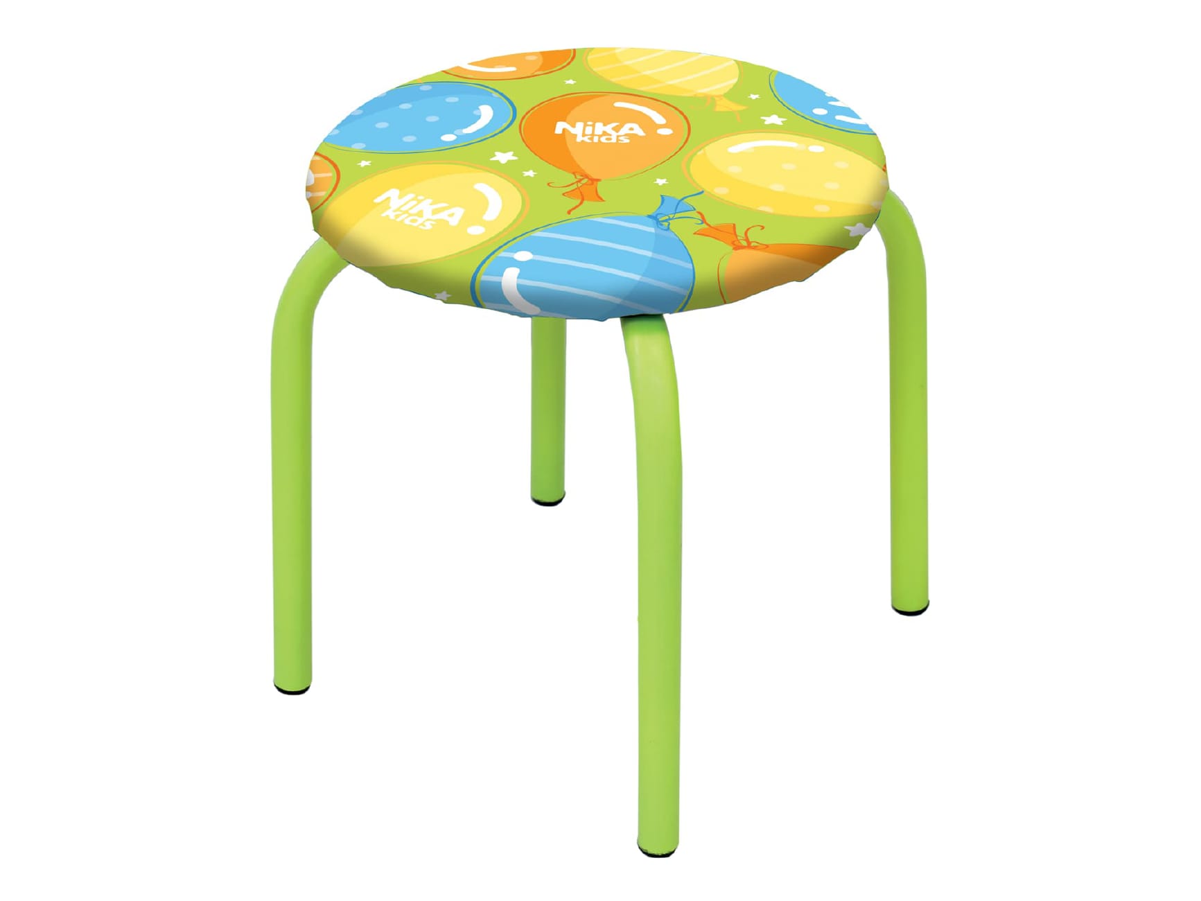 Изображение товара Табурет детский NIKA с шариками на зеленом в Миди Лтд