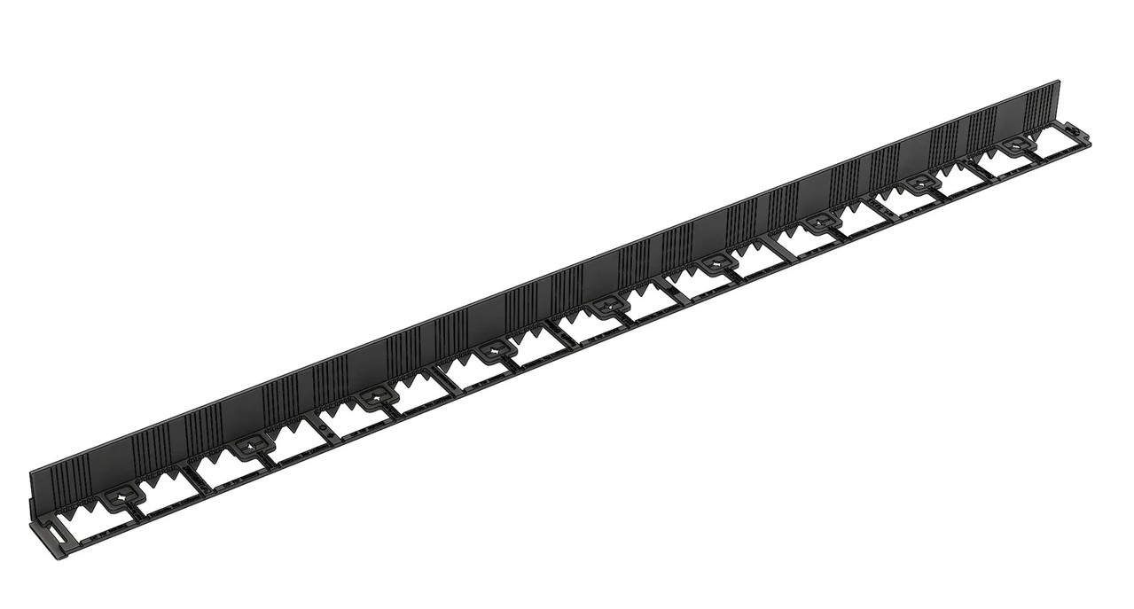 Изображение товара Бордюр пластиковый FlexCurb H80 черный с зубьями 1521*75*105мм в Миди Лтд