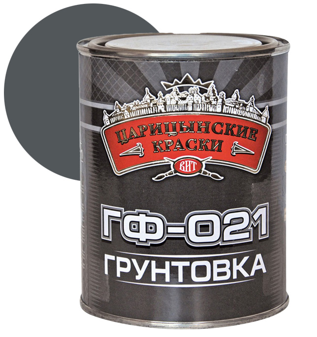 Изображение товара Грунт ГФ-021 Царицынские краски серый 0,8кг (14шт/уп; 700шт/пал)  Х в Миди Лтд