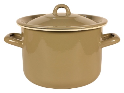 Изображение товара Кастрюля эмаль 2,4л Каменно-серая Р-16102Б/3 (4шт/уп) Х в Миди Лтд