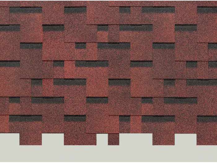 Изображение товара Черепица гибкая DOCKE PIE Europa Matrix 1000*318мм Красная (3м2/уп) в Миди Лтд
