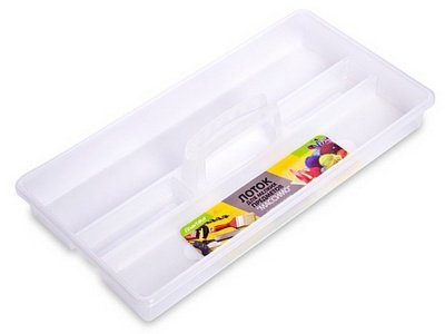 Лоток для мелких предметов МАССИМО 475*240мм прозрачный (11шт/уп) - фото в Миди Лтд Изображение товара Лоток для мелких предметов МАССИМО 475*240мм прозрачный (11шт/уп) в Миди Лтд