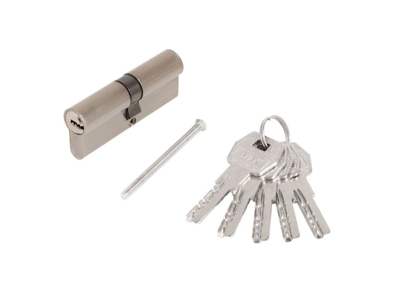 Цилиндр. механизм Стандарт MAX 80 (40*40) SN 5кл перф.ключ/ключ никель матовый - фото в Миди Лтд Изображение товара Цилиндр. механизм Стандарт MAX 80 (40*40) SN 5кл перф.ключ/ключ никель матовый в Миди Лтд