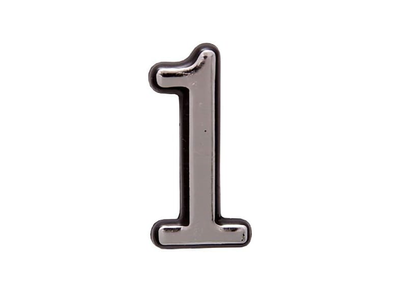 Цифра дверная "1" пластик хром Аллюр (20шт/уп) - фото в Миди Лтд Изображение товара Цифра дверная "1" пластик хром Аллюр (20шт/уп) в Миди Лтд