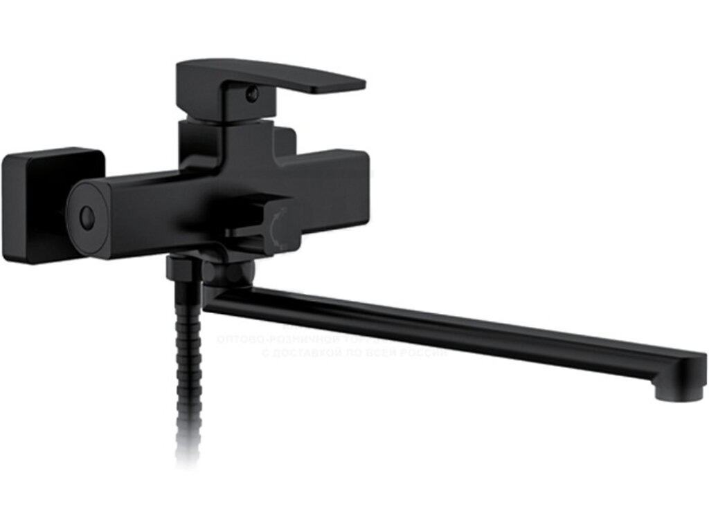 Смеситель для ванны длинный излив R22152 FRUD черный - фото в Миди Лтд Изображение товара Смеситель для ванны длинный излив R22152 FRUD черный в Миди Лтд