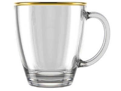 Изображение товара Кружка для чая Золотая кайма 350мл (16шт/уп) Х в Миди Лтд