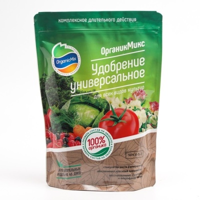 Удобрение Органик микс Универсальное 850гр (10шт/уп) - фото в Миди Лтд Изображение товара Удобрение Органик микс Универсальное 850гр (10шт/уп) в Миди Лтд