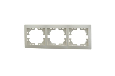 Изображение товара Рамка 3-ая LEZARD Мира горизонтальная б/вставок крем в Миди Лтд