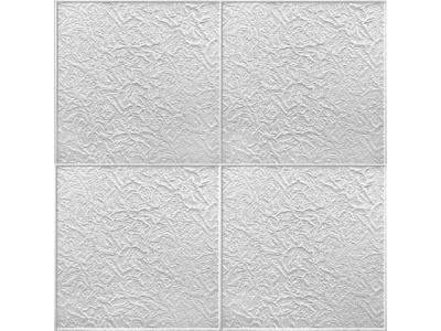 Изображение товара Потолочная плита белая 50*50см Париж-2 (уп-2кв.м)(кор-27уп) в Миди Лтд