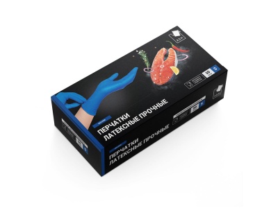 Перчатки латексные прочные S синие High Risk (25пар/уп) - фото в Миди Лтд Изображение товара Перчатки латексные прочные S синие High Risk (25пар/уп) в Миди Лтд