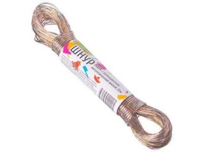 Шнур с разноц.метал. жилой 20 м - фото в Миди Лтд Изображение товара Шнур с разноц.метал. жилой 20 м в Миди Лтд