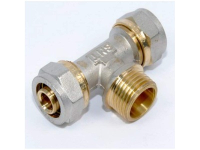 Тройник 20*1/2*20 ц/нар/ц (1/10/60) - фото в Миди Лтд Изображение товара Тройник 20*1/2*20 ц/нар/ц (1/10/60) в Миди Лтд