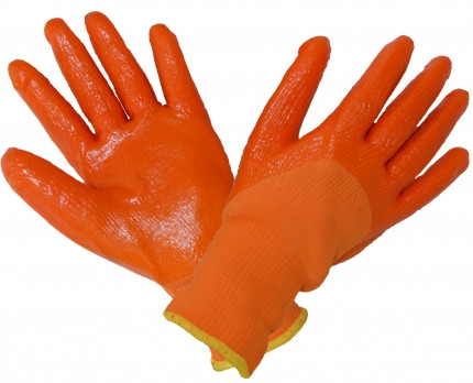 Изображение товара Перчатки нейлоновые с нитриловым обливом Пламя (уп-12шт) в Миди Лтд