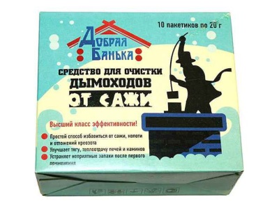 Изображение товара Средство для очистки дымоходов Добрая Банька 20г (10шт/уп) в Миди Лтд