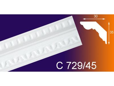 Изображение товара УИнжекционный плинтус  35*30*1,5м  С729/45 (уп-90шт) в Миди Лтд