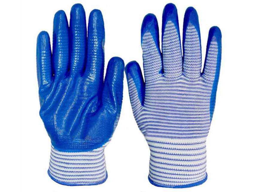 Перчатки нейлоновые с Синим латексным покрытием Зебра (12шт/уп)(960шт/меш) - фото в Миди Лтд Изображение товара Перчатки нейлоновые с Синим латексным покрытием Зебра (12шт/уп)(960шт/меш) в Миди Лтд
