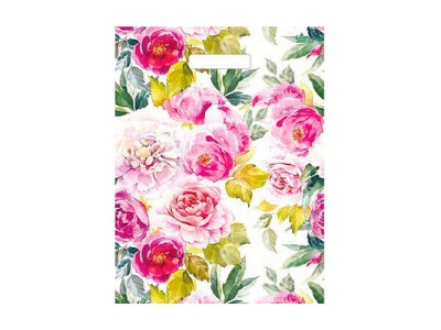 Изображение товара Пакет с вырубной ручкой Мини 31*40см 30мк Акварельные пионы (50шт/уп) в Миди Лтд