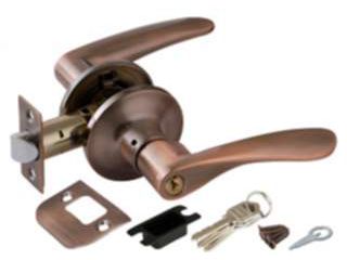 Замок ручка Медь с ключом,фиксатором 6020 АС-Е - фото в Миди Лтд Изображение товара Замок ручка Медь с ключом,фиксатором 6020 АС-Е в Миди Лтд