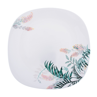 Изображение товара Тарелка подставочная MILLIMI Тропикана опаловое стекло квадратная 28см    ХХ в Миди Лтд