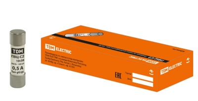 Плавкая вставка С2 10*38 0,5А TDM - фото в Миди Лтд Изображение товара Плавкая вставка С2 10*38 0,5А TDM в Миди Лтд