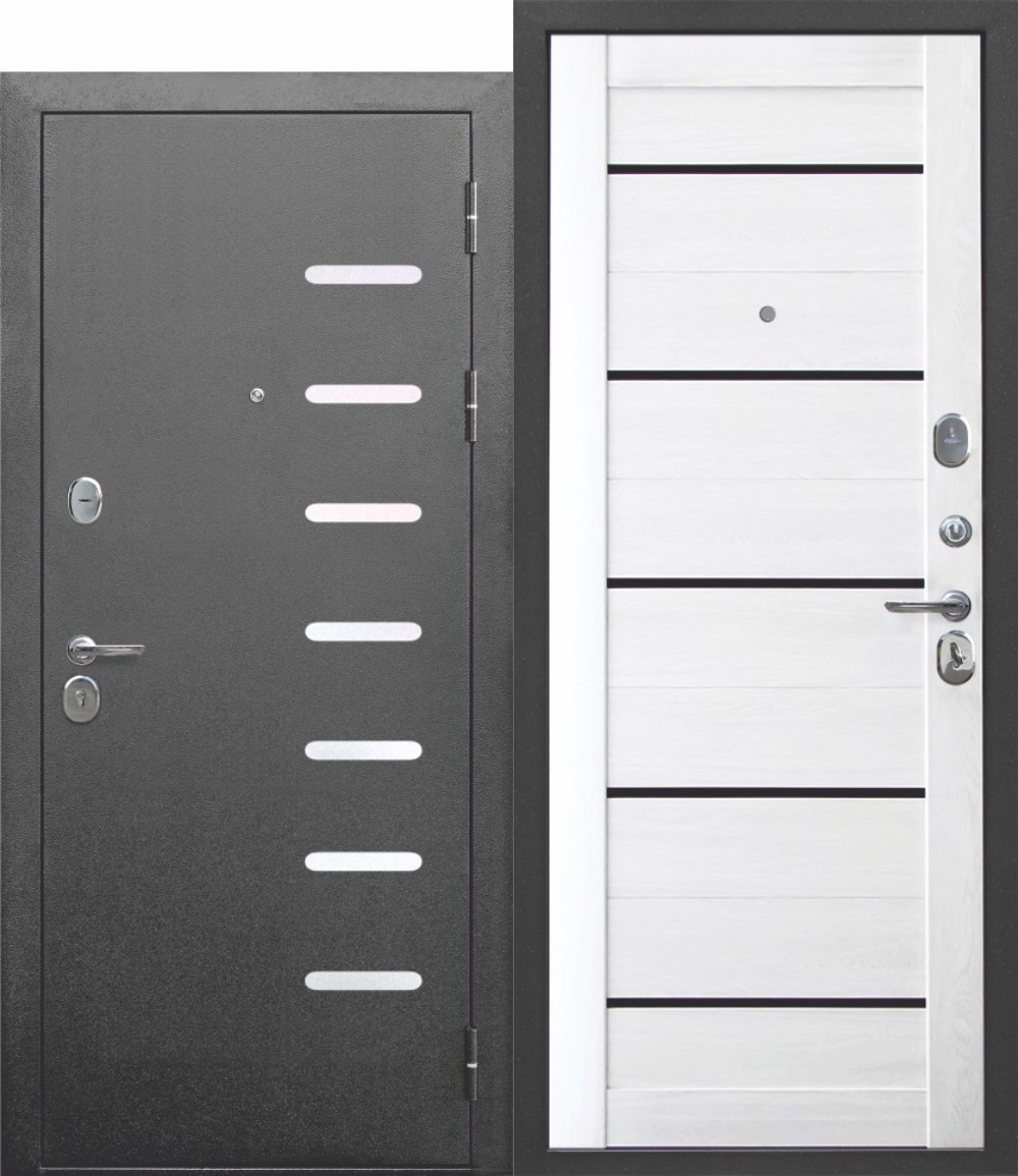 Дверь металлическая 960 левая 9см Серебро/Астана милки царга (ручка, основной замок, доп. замок) - фото в Миди Лтд Изображение товара Дверь металлическая 960 левая 9см Серебро/Астана милки царга (ручка, основной замок, доп. замок) в Миди Лтд